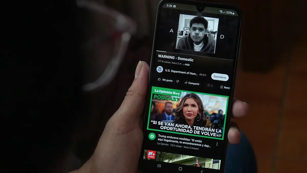 Imágenes en teléfono celular