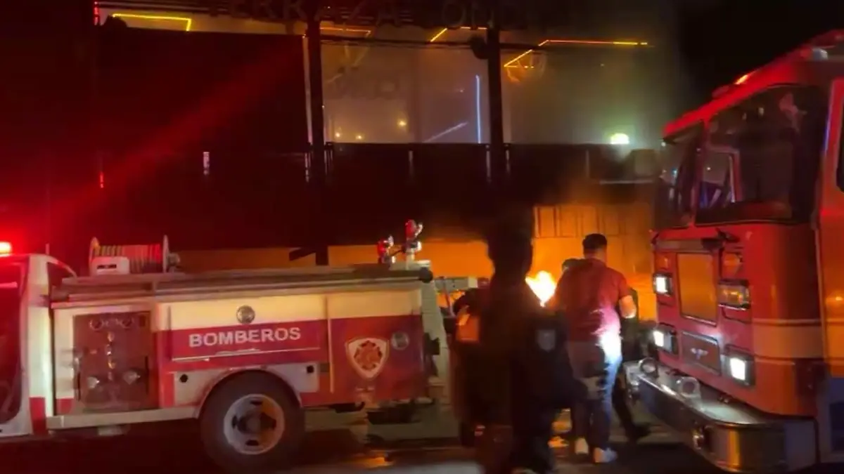 Incendio en bar La Terraza