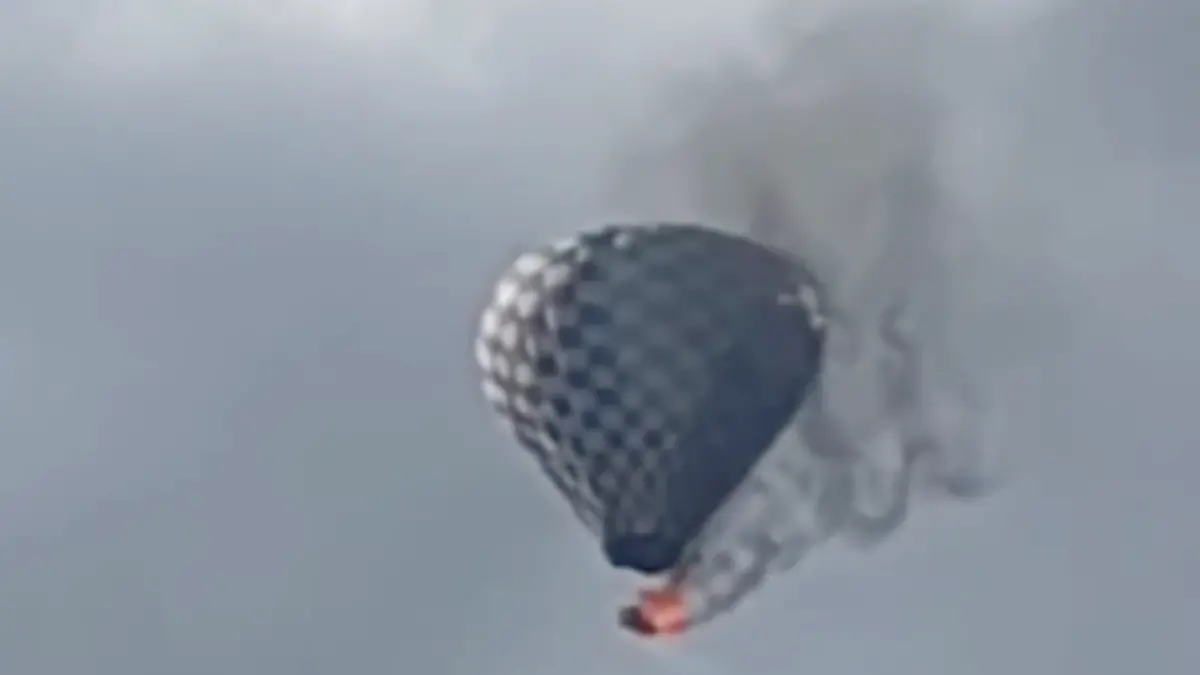 Incendio de globo aerostático