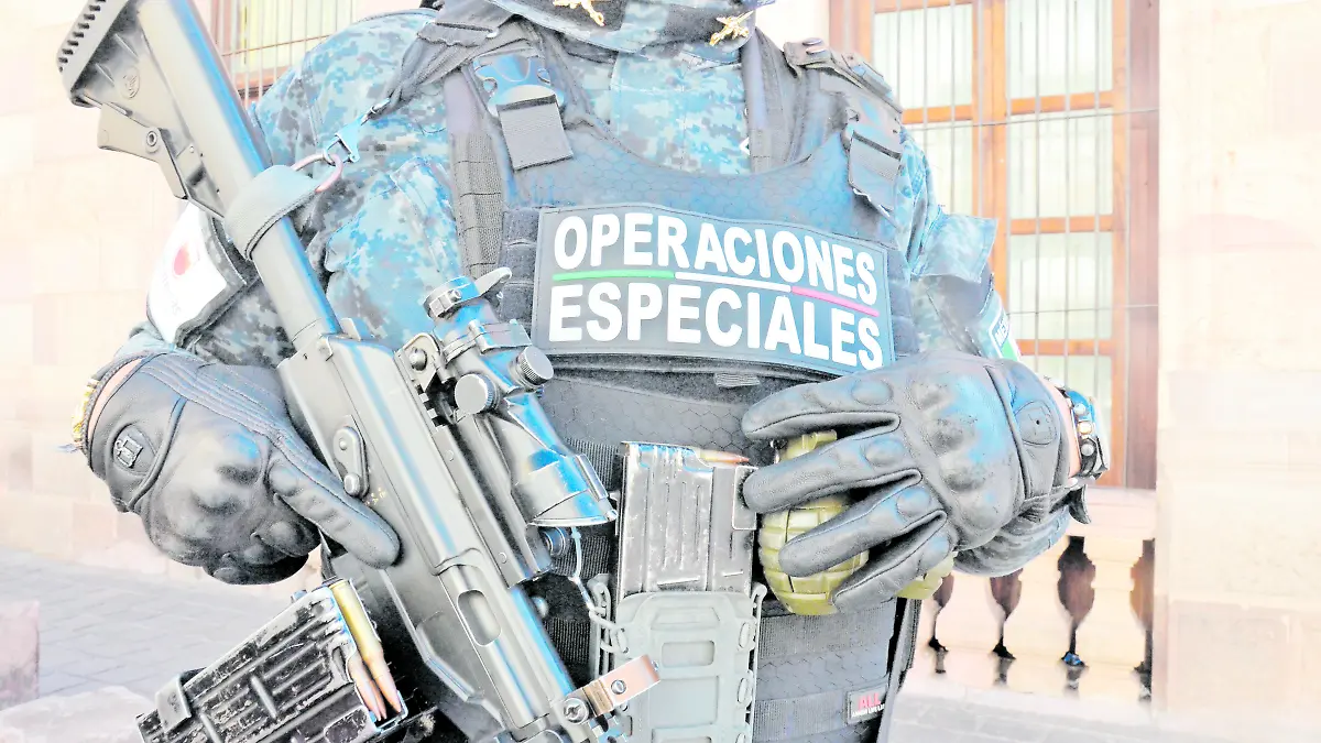 Elemento de la Operaciones Especiales de la Policía Estatal de Zacatecas