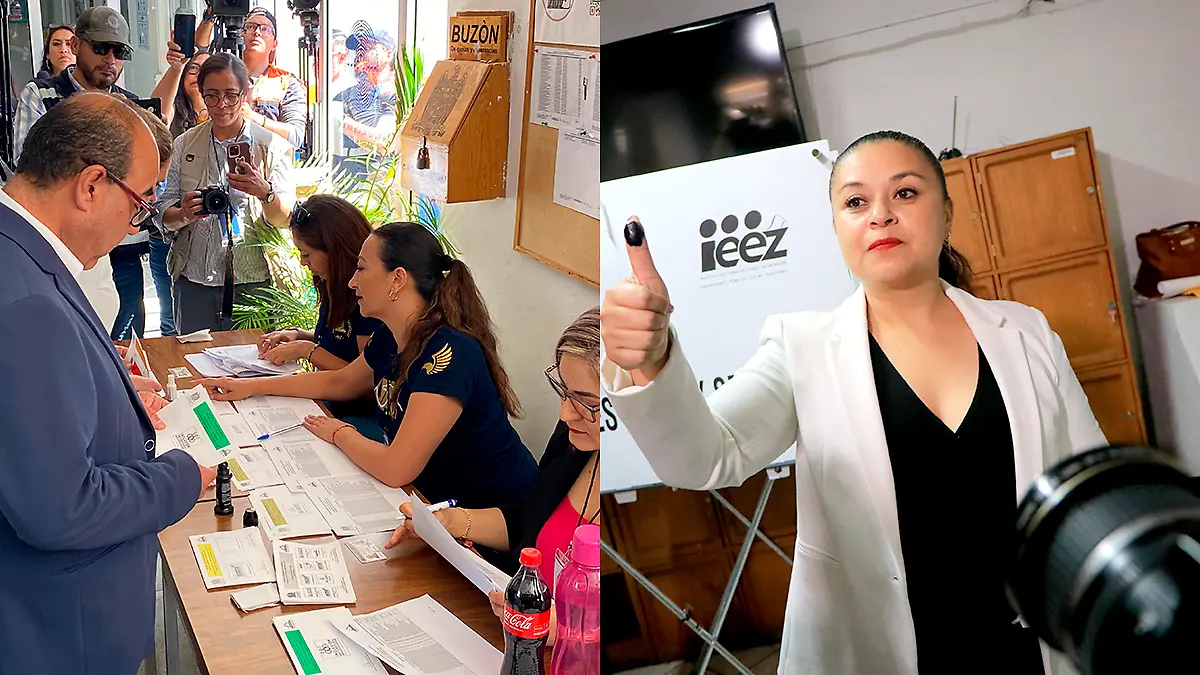 Candidatos a la rectoría votan
