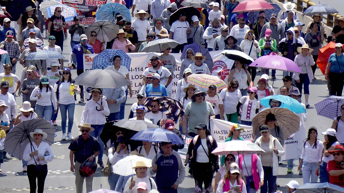Marcha magisteria en Zacatecasl