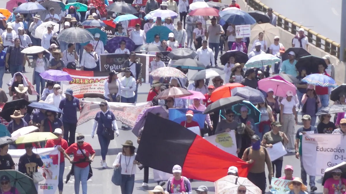 Marcha magisterial en Zacatecas