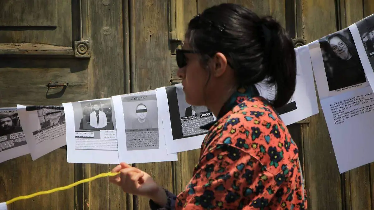 Protesta de alumnos de la UAZ