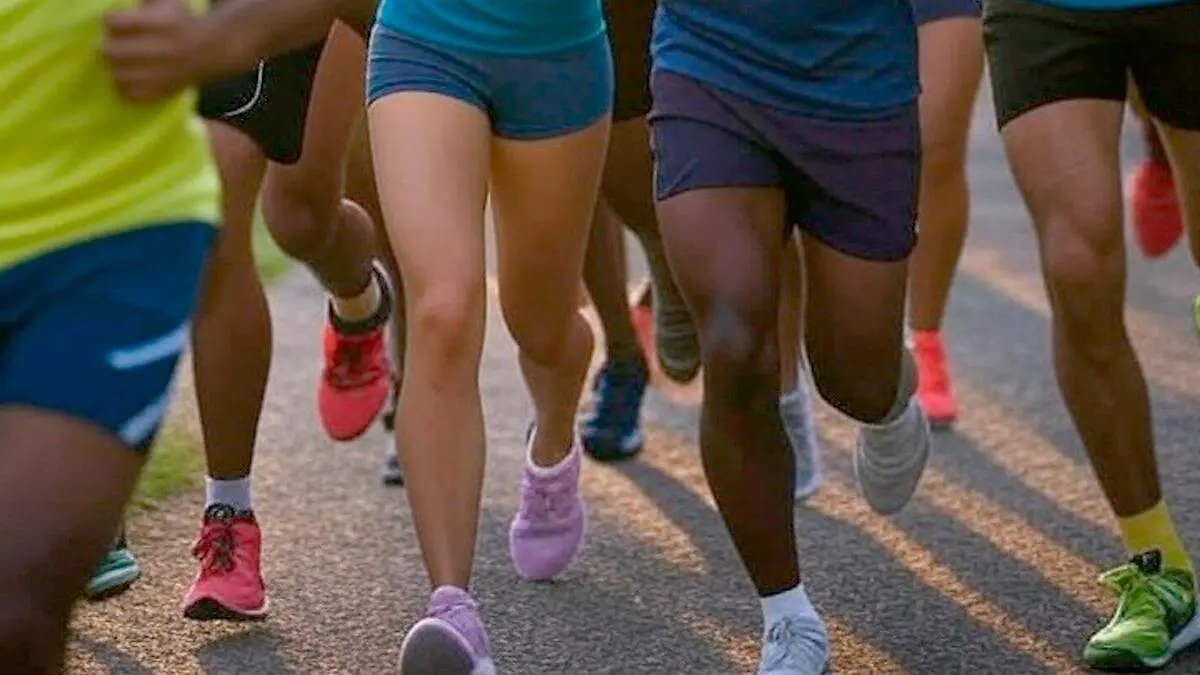 Runners en una carrera