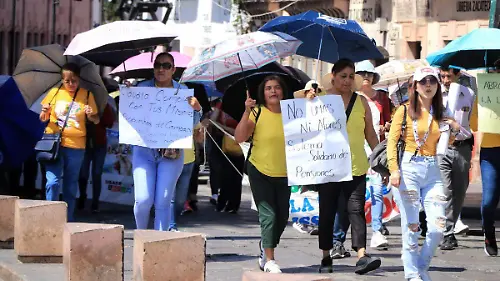 Protesta maestros sección 34 del SNTE
