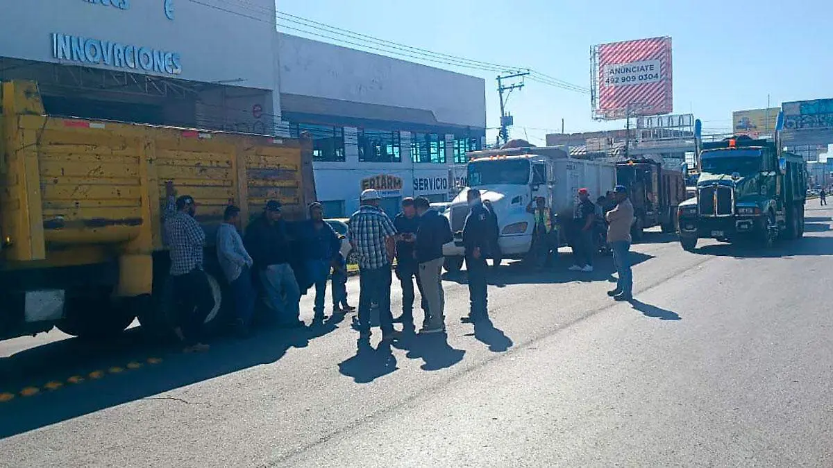 Protesta de transportistas