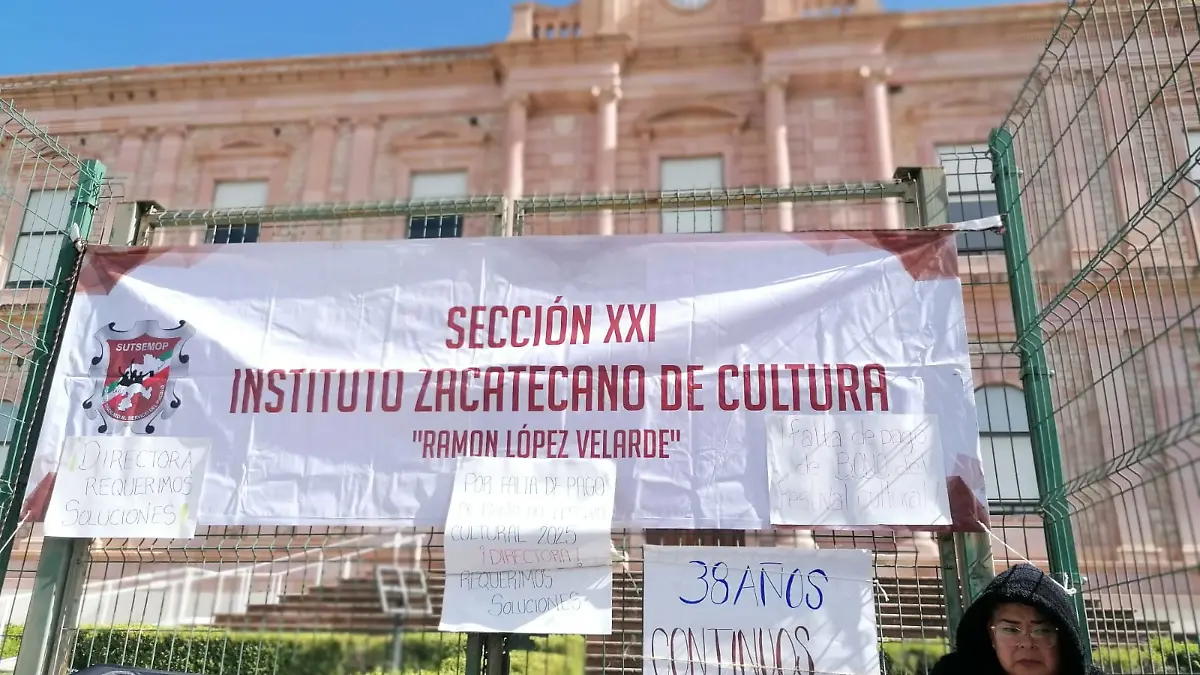 Protesta Instituto Zacatecano de Cultura