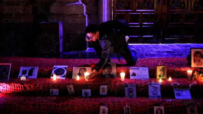 Velada por los desaparecidos en Zacatecas