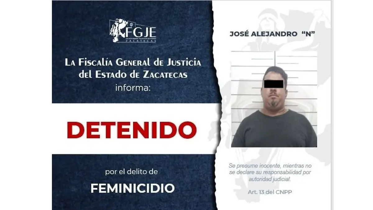 Ficha de detención FGJEZ