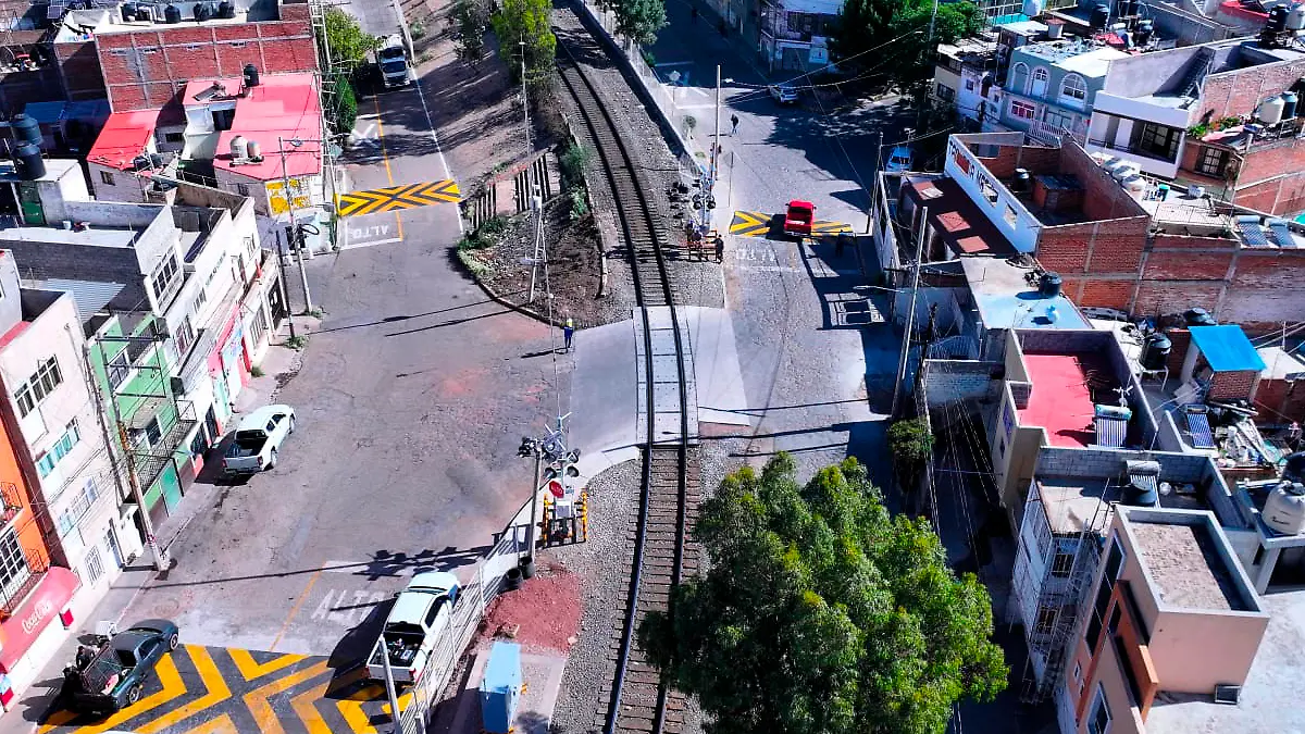 Vías férreas colonia Pánfilo Natera