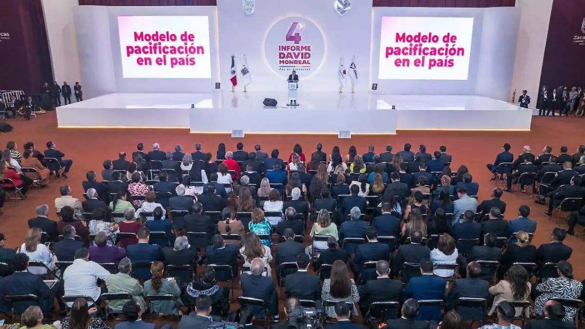 Cuarto informe de gobierno David Monreal Ávila