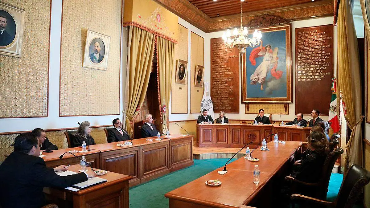 Sala del pleno del Tribunal Superior de Justicia del Estado de Zacatecas