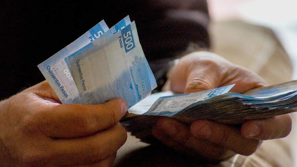 Persona manipulando billetes