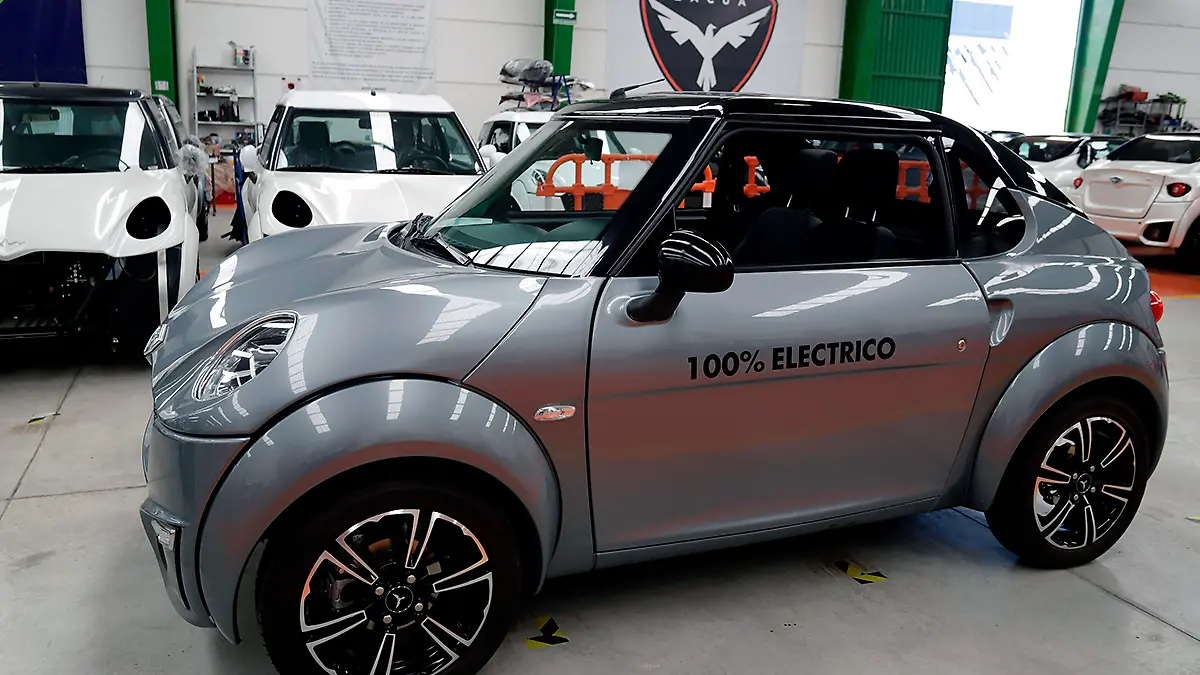Auto eléctrico ensamblado en Puebla