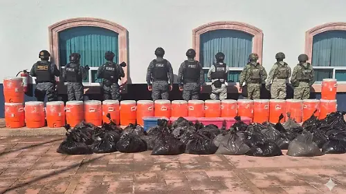 Aseguramiento en operativo del Sur de Zacatecas
