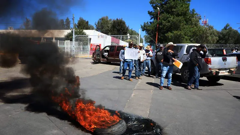Protesta de productores de Frijol en Zacatecas