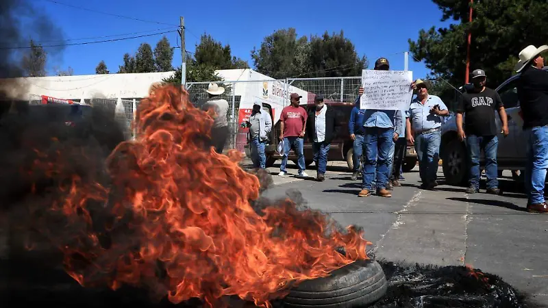 Protesta de productores de Frijol en Zacatecas