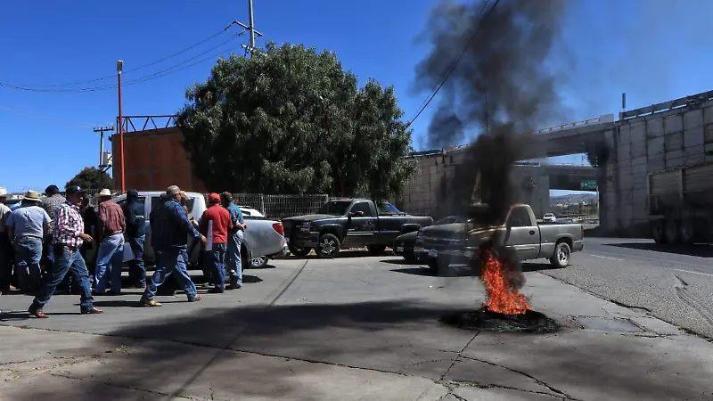 Protesta de productores de Frijol de Zacatecas