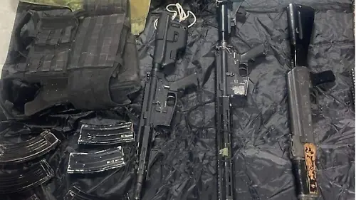 Armamento asegurado durante operativo en Villanueva, Zacatecas