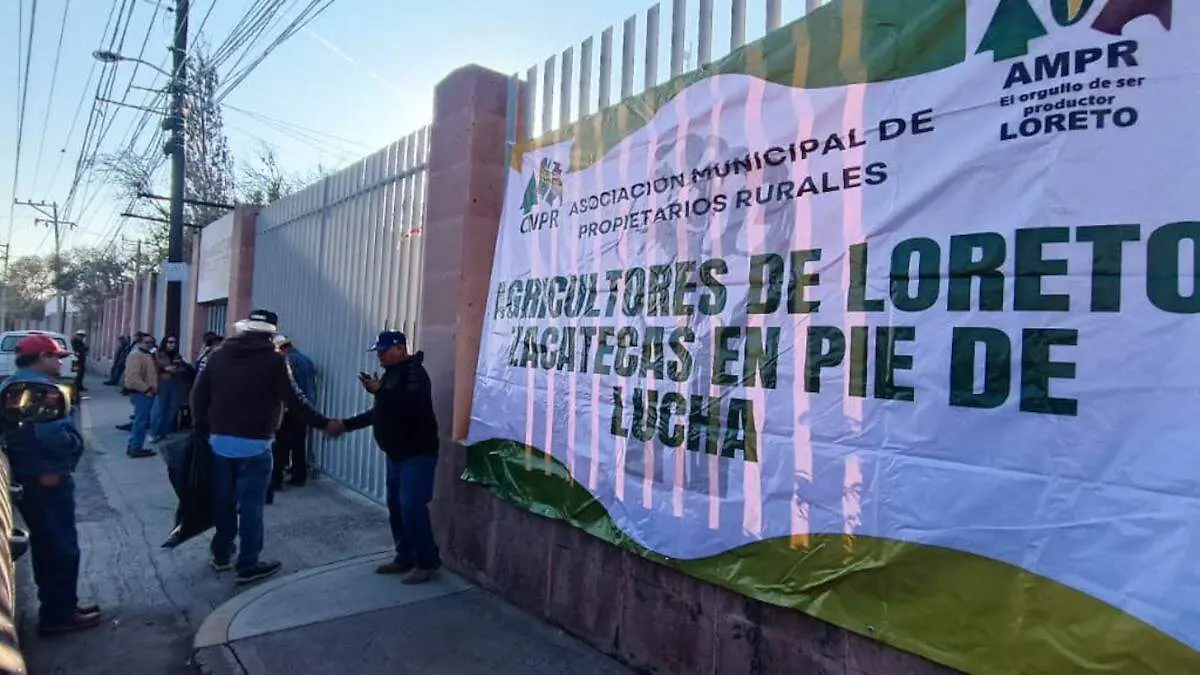 Protesta de productores en Zacatecas