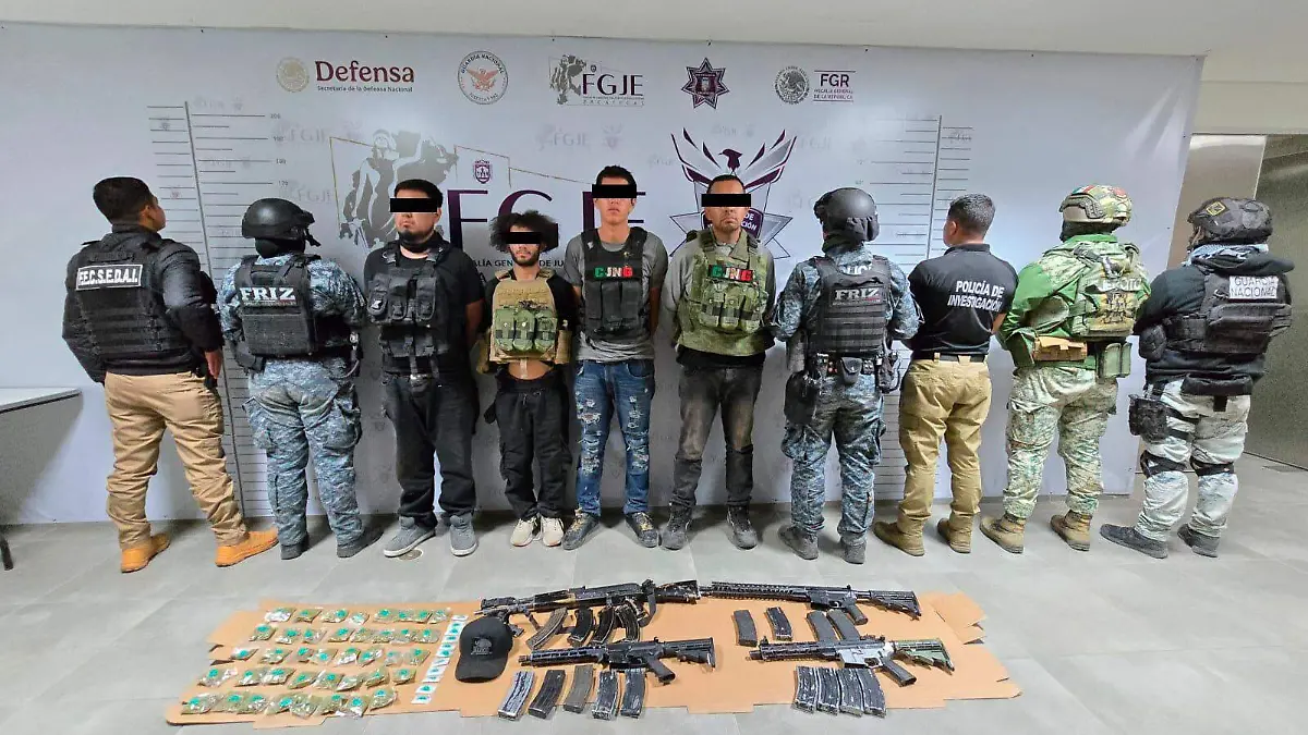 Detenidos durante operativo en Tabasco, Zacatecas