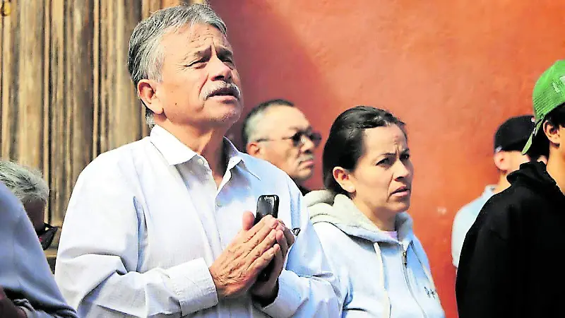 Celebración a la Virgen de Guadalupe en el convento franciscano. 