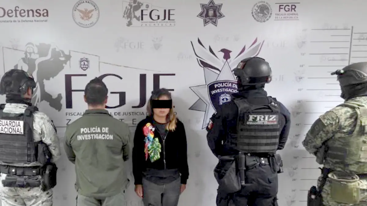 Captura de acusada de secuestro en Zacatecas
