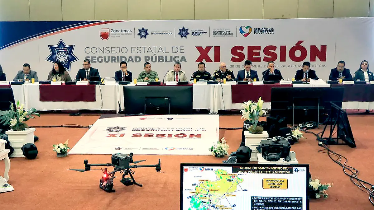 Sesión del Consejo de Seguridad Zacatecas