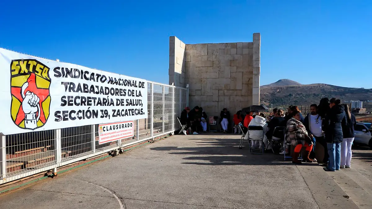 Protesta del SNTSS Zacatecas
