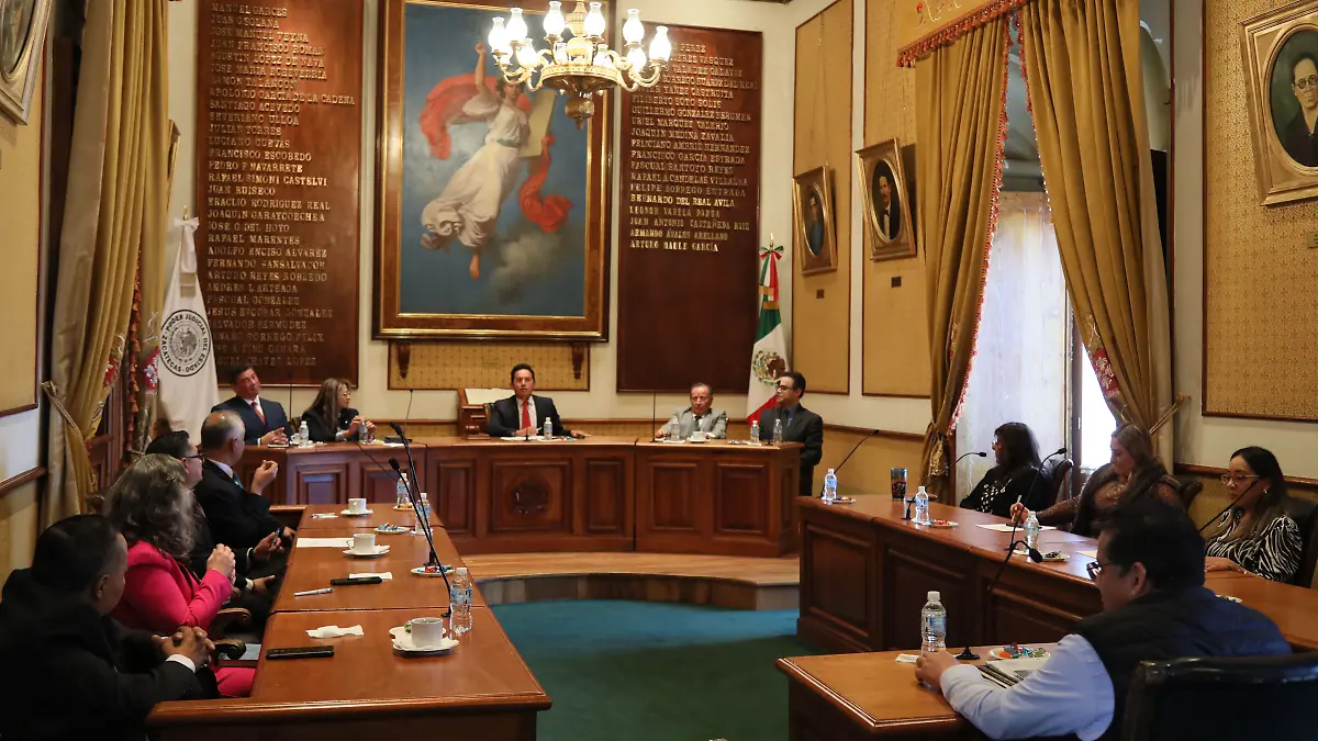 Sesión en el Poder Judicial del Estado