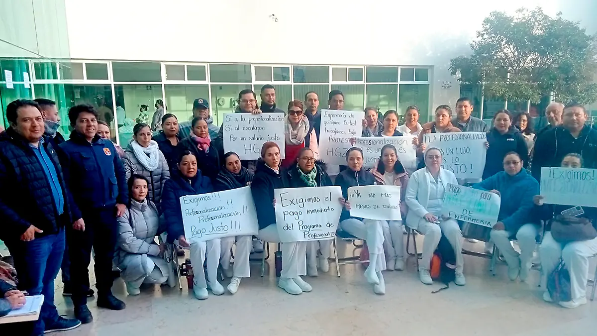 Protesta de médicos y enfermeras IMSS Bienestar