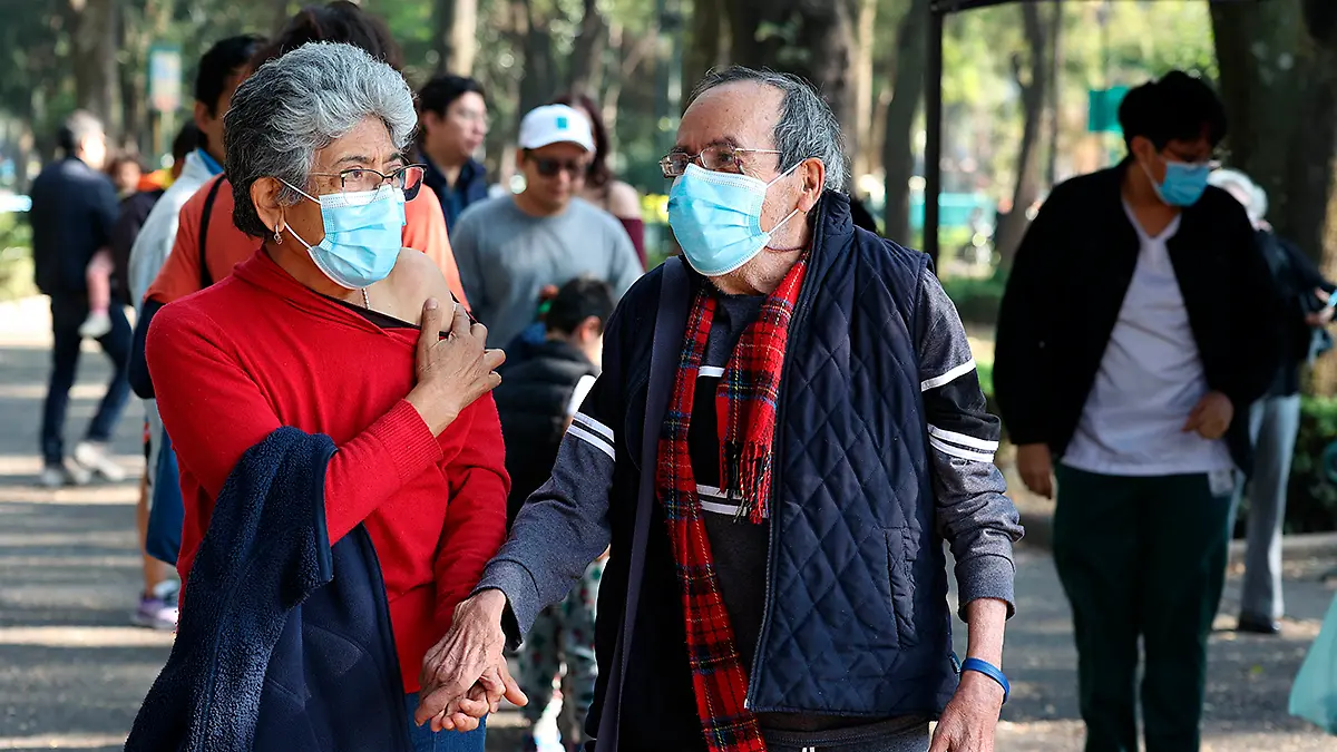 Personas con cubrebocas