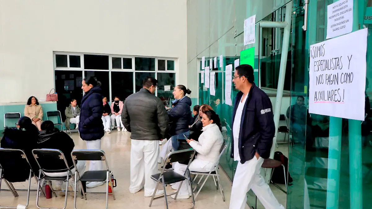 Protesta de enfermeros en Zacatecas