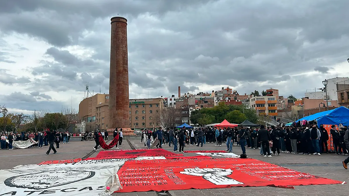 Protesta normalistas Normal Rural San Marcos