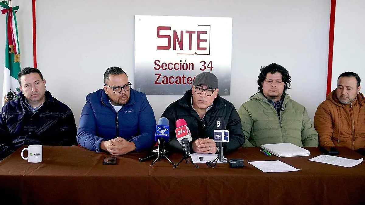 Conferencia de prensa Sección 34 del SNTE Zacatecas