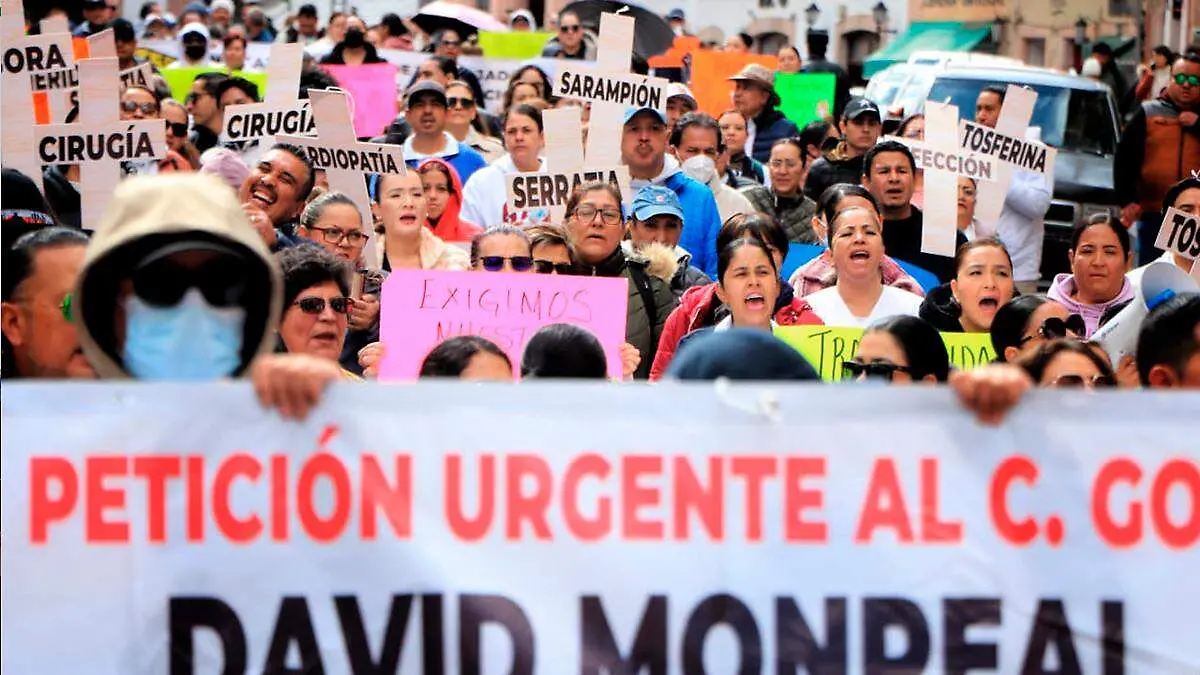 Protesta de trabajadores de la salud
