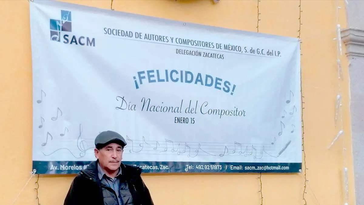 Adrián Rodríguez, compositor delaño en Zacatecas