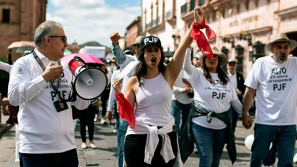 Protesta Poder Judicial Federal en Zacatecas