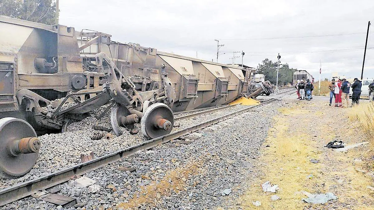 Vagones descarrilados