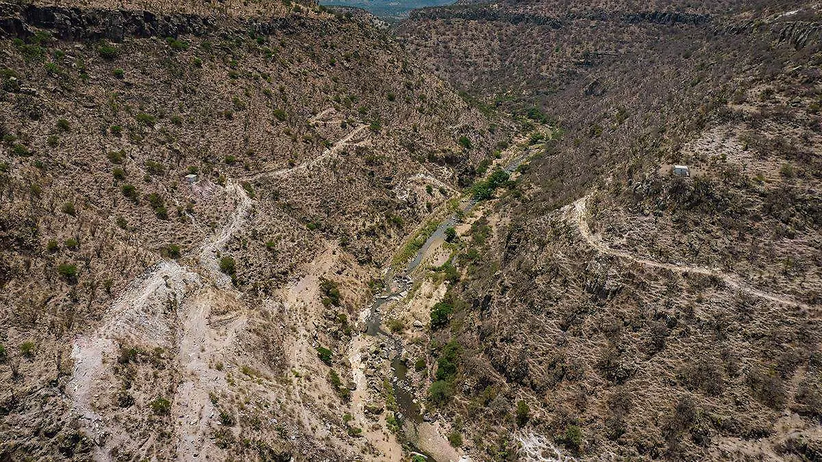 Río Atenco en zona donde se construirá la presa Milpillas