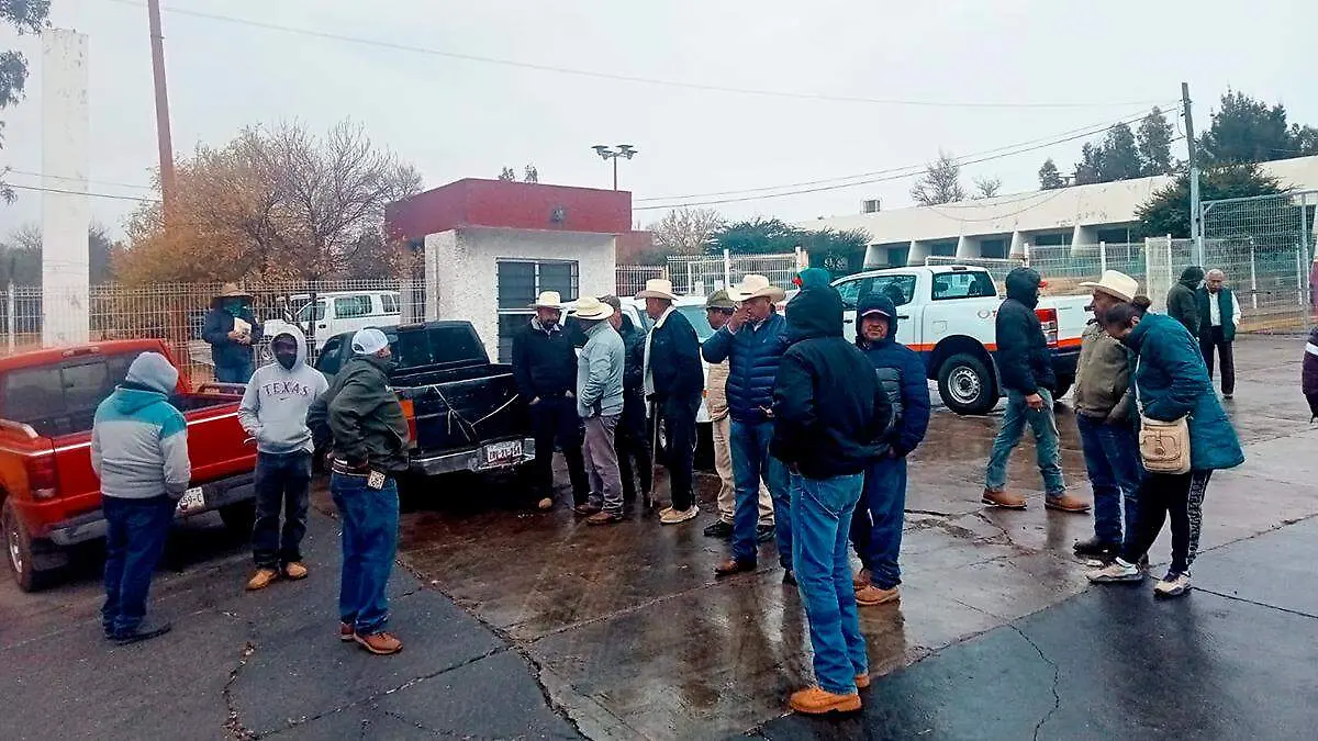 Protesta de productores de frijol