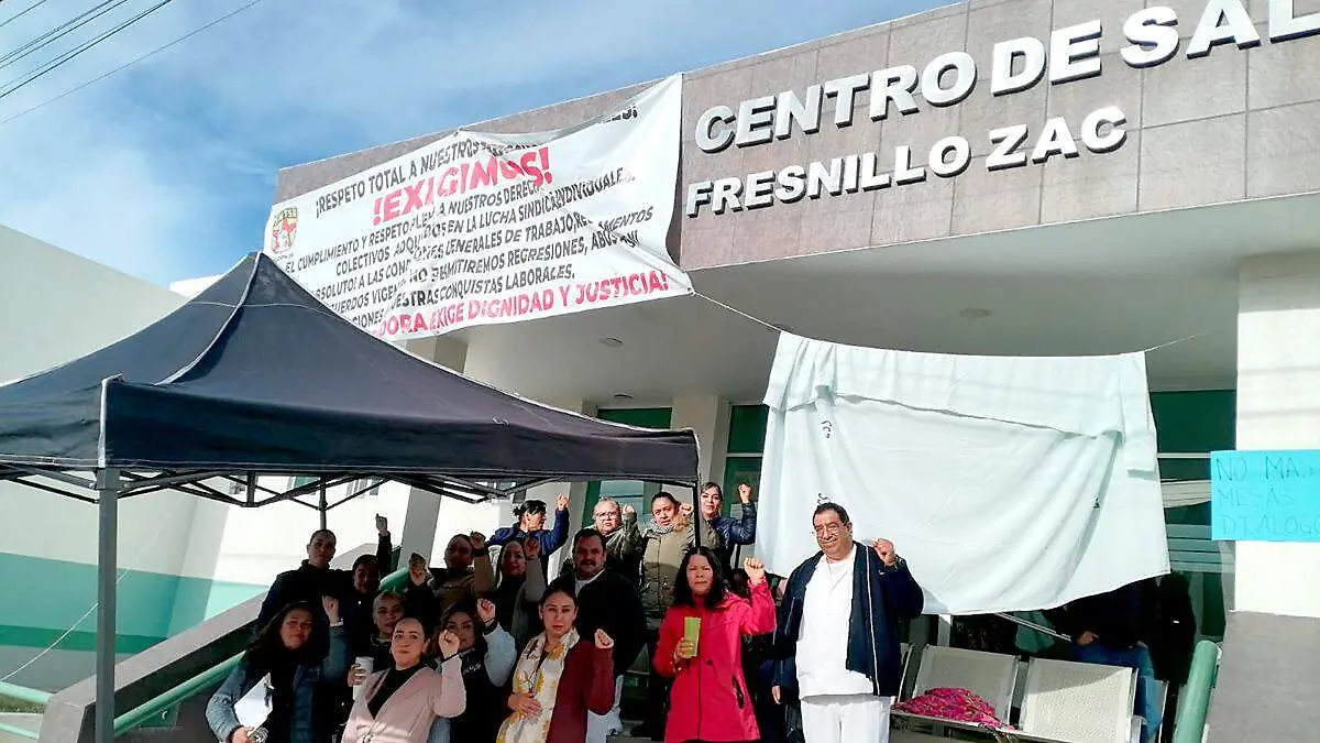 Protesta Centro de Salud en Fresnillo, Zacatecas