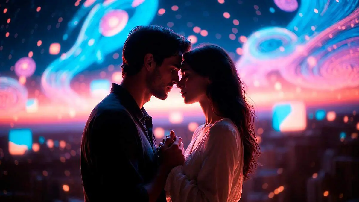 Imagen ilustrativa pareja romántica