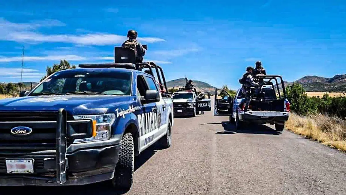 Operativo de la Policía Estatal de Zacatecas