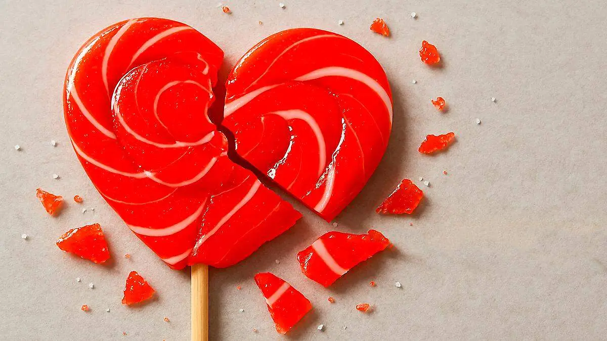 Paleta en forma de corazón