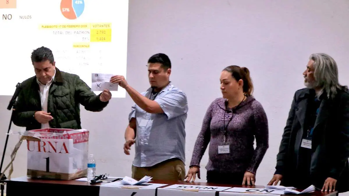 Votación de plebiscito en la UAZ