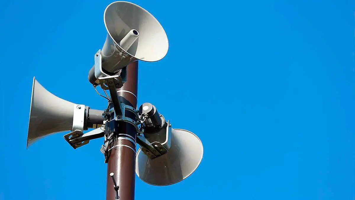 Bocinas de alarma sísmica