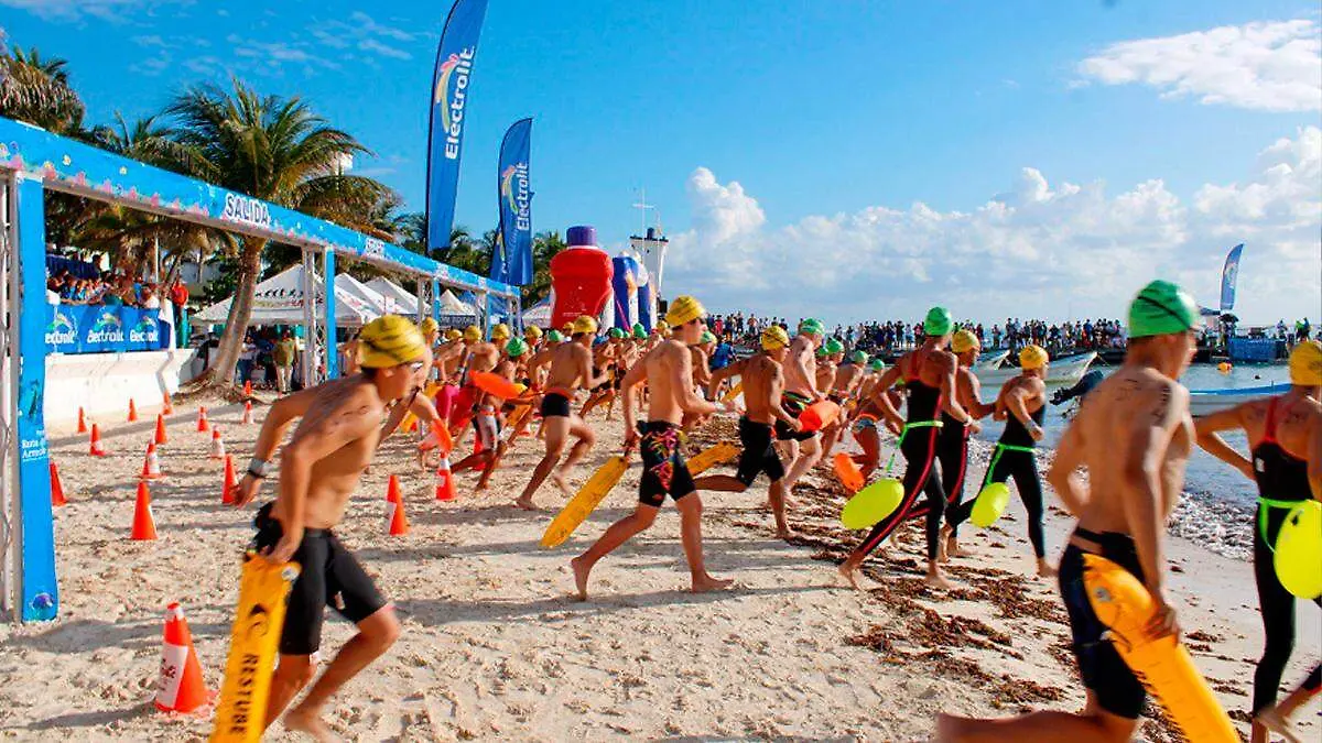 Competencia de natación