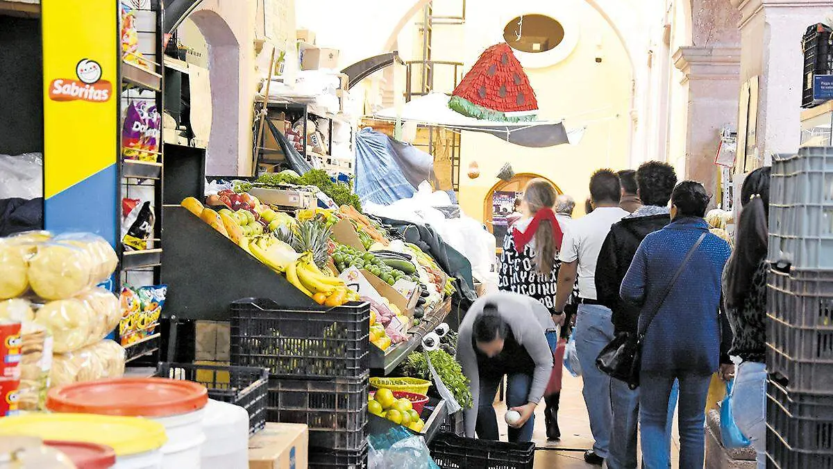 Establecimiento en mercado de Zacatecas